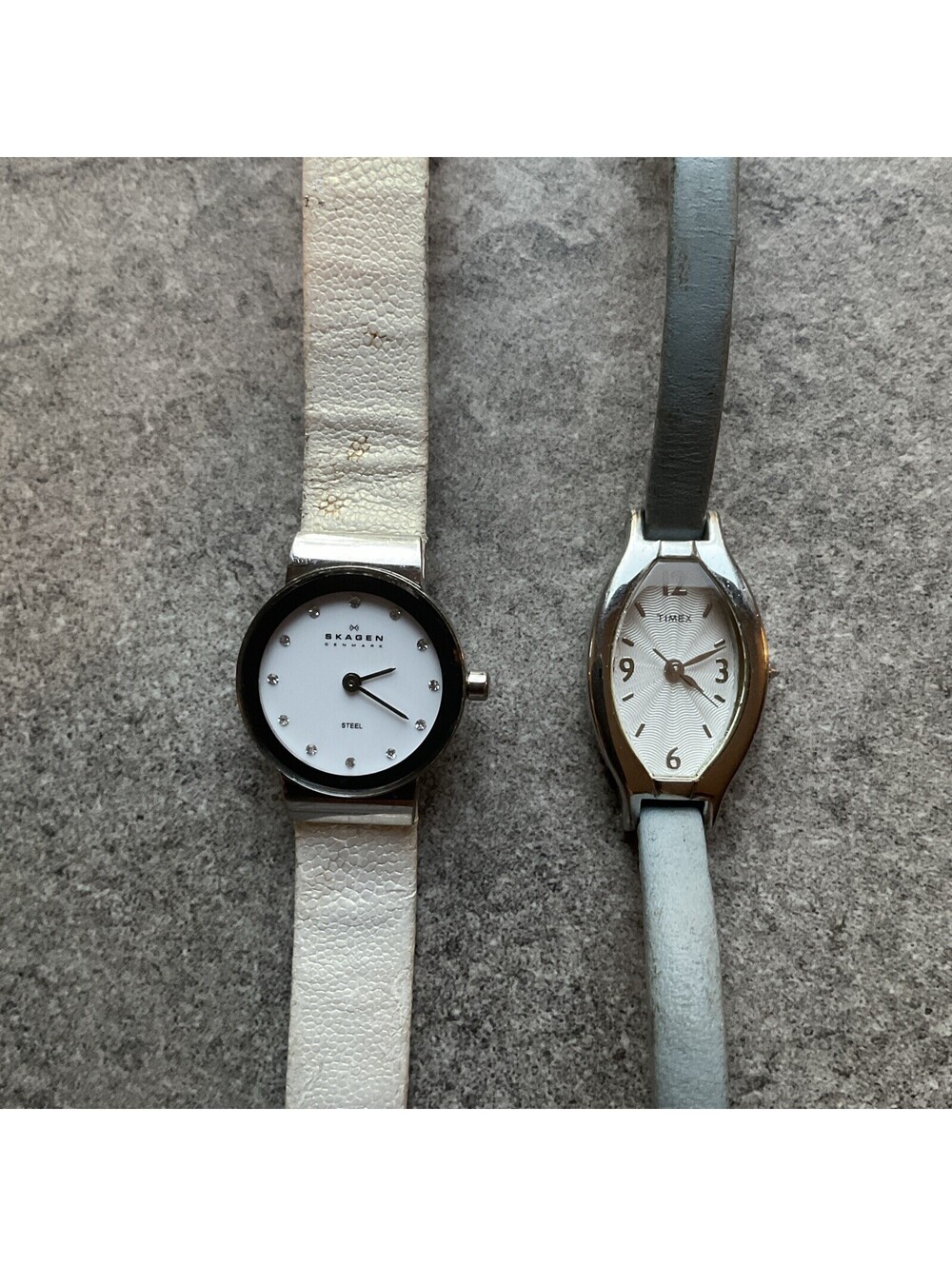 Pair Of Vintage Skagen And Timex Womens Watches Both Watches Run Great A4